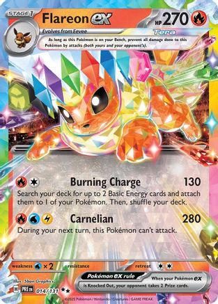 Flareon ex - 014/131 - [SV Prismatic Evolutions] Holofoil
