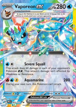 Vaporeon ex - 023/131 - [SV Prismatic Evolutions]
