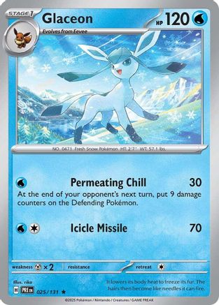 Glaceon 25/131 - [SV Prismatic Evolutions] Reverse Holofoil
