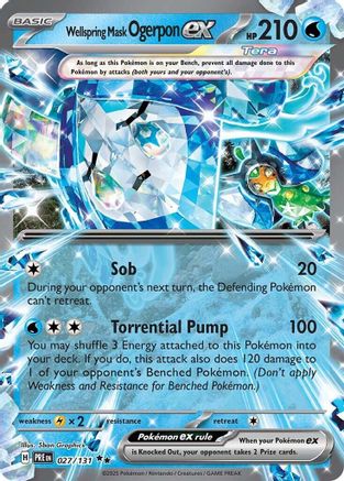 Wellspring Mask Ogerpon ex - 027/131 - [SV Prismatic Evolutions] Holofoil