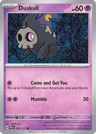 Duskull 35/131 - [SV Prismatic Evolutions] Reverse Holofoil