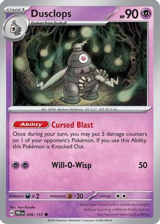 Dusclops 36/131 - [SV Prismatic Evolutions] Reverse Holofoil