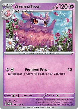 Aromatisse 39/131 - [SV Prismatic Evolutions] Reverse Holofoil
