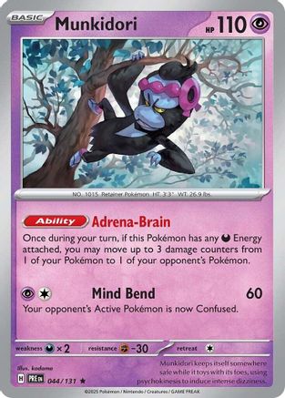 Munkidori 44/131 - [SV Prismatic Evolutions] Reverse Holofoil