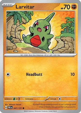 Larvitar 47/131 - [SV Prismatic Evolutions] Reverse Holofoil