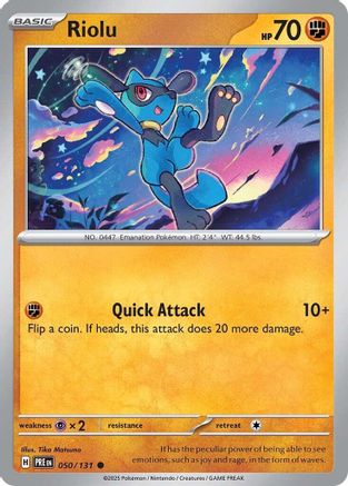 Riolu 50/131 - [SV Prismatic Evolutions] Reverse Holofoil