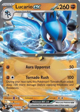 Lucario ex 51/131 - [SV Prismatic Evolutions] Holofoil