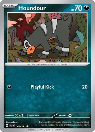 Houndour 62/131  - [SV Prismatic Evolutions] Reverse Holofoil