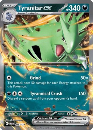 Tyranitar ex 64/131 - [SV Prismatic Evolutions] Holofoil