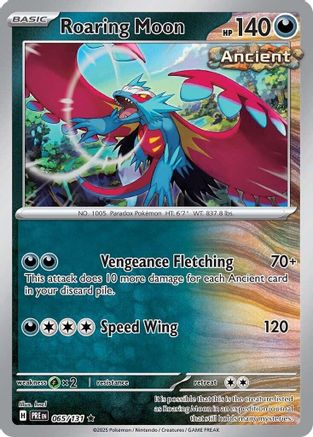 Roaring Moon 65/131 - [SV Prismatic Evolutions] Holofoil
