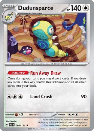 Dudunsparce 80/131 - [SV Prismatic Evolutions] Holofoil