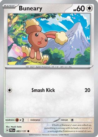 Buneary 83/131 - [SV Prismatic Evolutions] Reverse Holofoil