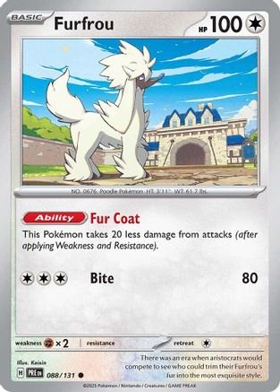 Furfrou 88/131 - [SV Prismatic Evolutions] Reverse Holofoil