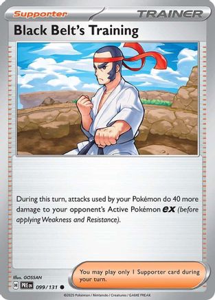 Black Belt's Training - 099/131 - [SV Prismatic Evolutions] Reverse Holofoil