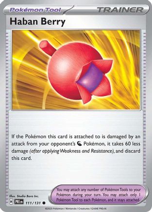 Haban Berry 111/131 - [SV Prismatic Evolutions] Reverse Holofoil