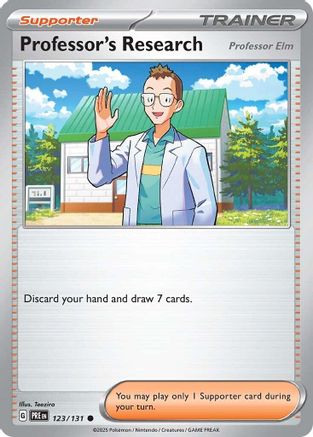 Professor's Research [Professor Elm] 123/131 - [SV Prismatic Evolutions] Reverse Holofoil