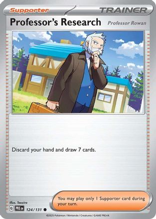 Professor's Research [Professor Rowan] 124 - [SV Prismatic Evolutions] Reverse Holofoil