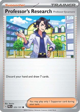 Professor's Research [Professor Sycamore] 125/131 - [SV Prismatic Evolutions] Reverse Holofoil