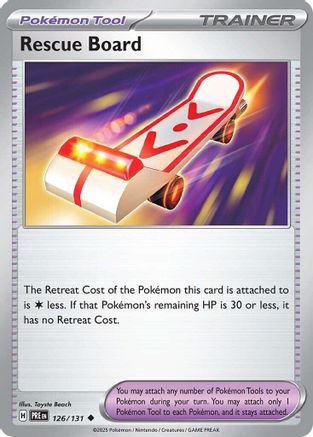 Rescue Board 126/131 - [SV Prismatic Evolutions] Reverse Holofoil