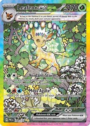 Leafeon ex - 144/131 - [SV Prismatic Evolutions] Holofoil