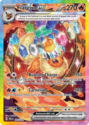 Flareon ex - 146/131 - [SV Prismatic Evolutions] Holofoil