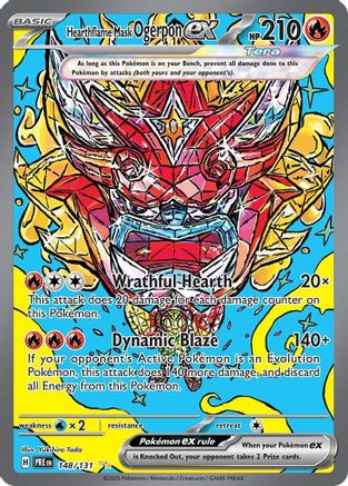 Hearthflame Mask Ogerpon ex - 148/131 - [SV Prismatic Evolutions] Holofoil