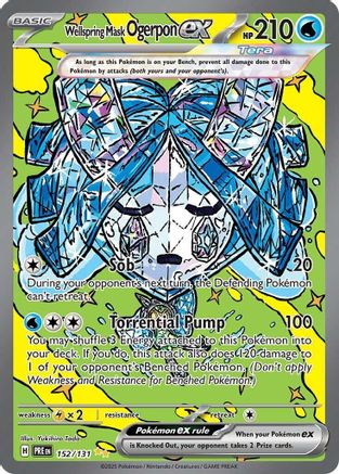 Wellspring Mask Ogerpon ex - 152/131 - [SV Prismatic Evolutions] Holofoil
