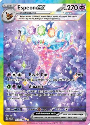 Espeon ex - 155/131 - [SV Prismatic Evolutions] Holofoil