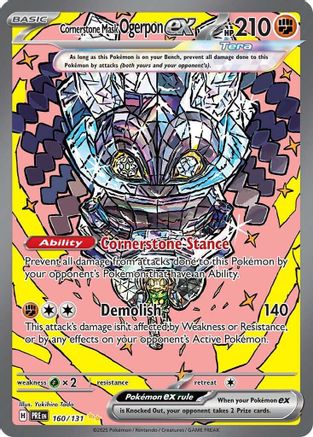 Cornerstone Mask Ogerpon ex - 160/131 - [SV Prismatic Evolutions] Holofoil