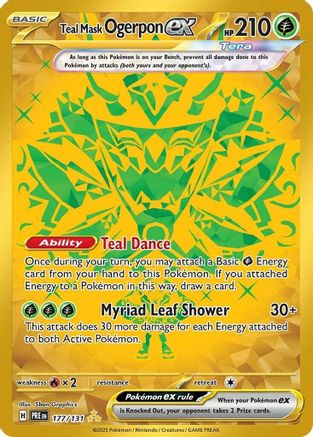 Teal Mask Ogerpon ex - 177/131 - [SV Prismatic Evolutions] Holofoil