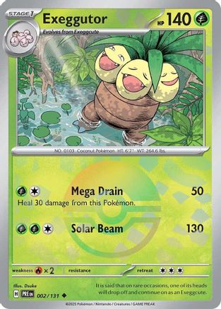Exeggutor (Poke Ball Pattern) 2/131 - [SV Prismatic Evolutions] Holofoil