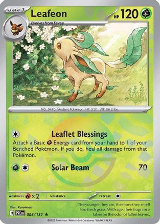 Leafeon (Poke Ball Pattern) 5/131 - [SV Prismatic Evolutions] Holofoil