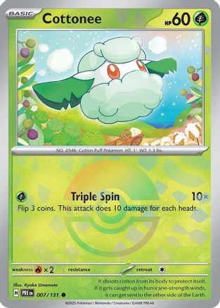 Cottonee (Poke Ball Pattern) 7/131 - [SV Prismatic Evolutions]