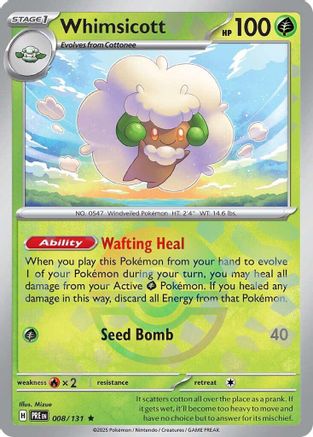 Whimsicott (Poke Ball Pattern) 8/131 - [SV Prismatic Evolutions]