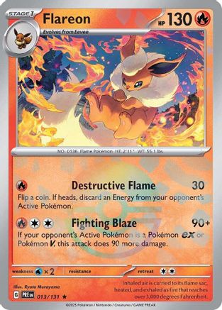 Flareon (Poke Ball Pattern) 13/131  - [SV Prismatic Evolutions]