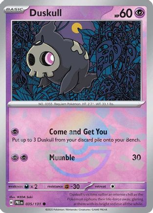 Duskull (Poke Ball Pattern) 35/131 - [SV Prismatic Evolutions] Holofoil