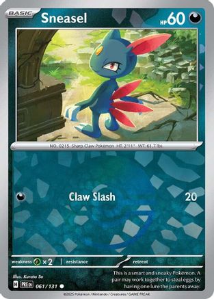 Sneasel (Poke Ball Pattern) 61/131  - [SV Prismatic Evolutions]