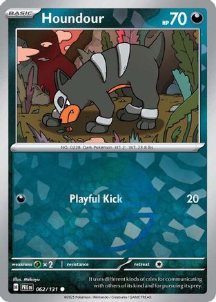 Houndour (Poke Ball Pattern) 62/131  - [SV Prismatic Evolutions] Holofoil