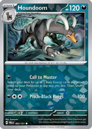 Houndoom (Poke Ball Pattern) 63/131 - [SV Prismatic Evolutions] Holofoil