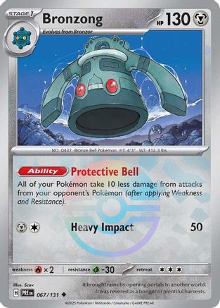 Bronzong (Poke Ball Pattern) 67/131 - [SV Prismatic Evolutions] Holofoil