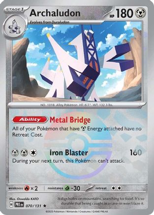 Archaludon (Poke Ball Pattern) 70/131 - [SV Prismatic Evolutions] Holofoil
