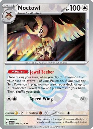 Noctowl (Poke Ball Pattern) 78/131 - [SV Prismatic Evolutions]