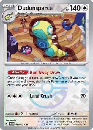 Dudunsparce (Poke Ball Pattern) 80/131 - [SV Prismatic Evolutions] Holofoil