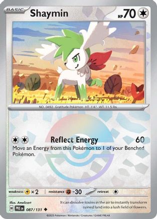 Shaymin (Poke Ball Pattern) 87/131 - [SV Prismatic Evolutions] Holofoil