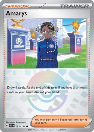 Amarys - 093/131 (Poke Ball Pattern) - [SV Prismatic Evolutions]