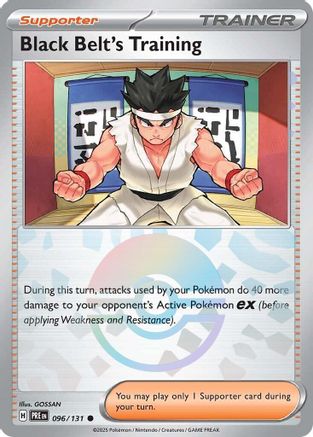 Black Belt's Training - 096/131 (Poke Ball Pattern) - [SV Prismatic Evolutions] Holofoil