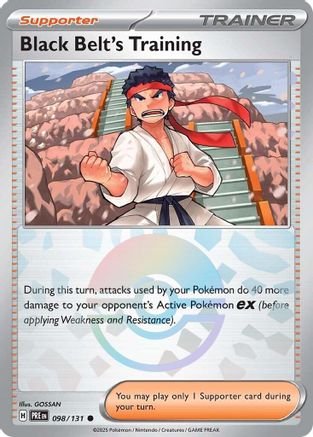 Black Belt's Training - 098/131 (Poke Ball Pattern) - [SV Prismatic Evolutions] Holofoil
