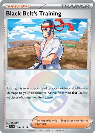 Black Belt's Training - 099/131 (Poke Ball Pattern) - [SV Prismatic Evolutions]