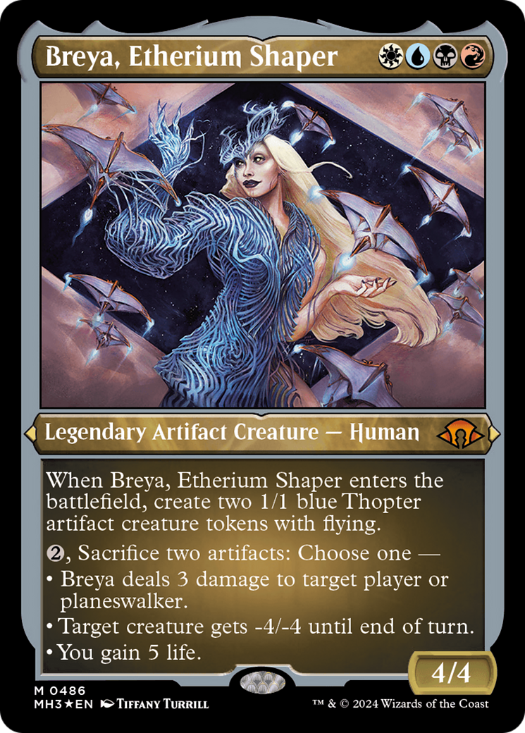 Breya, Etherium Shaper (MH3-486) ​​- [Modern Horizons 3] Feuille gravée