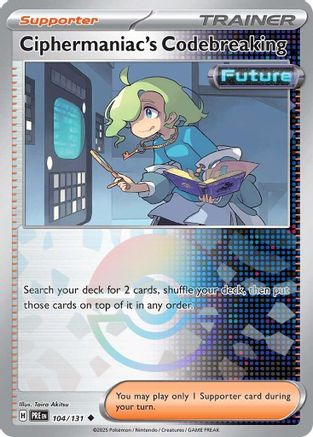 Ciphermaniac's Codebreaking (Poke Ball Pattern) 104/131 - [SV Prismatic Evolutions] Holofoil